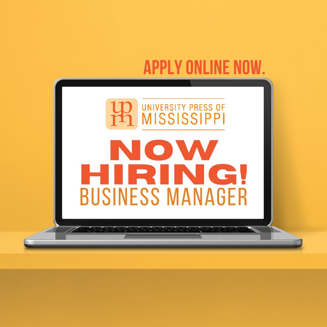 UPM is now hiring a Business Manager! For more info, please visit: upress.state.ms.us/Careers/Busine…