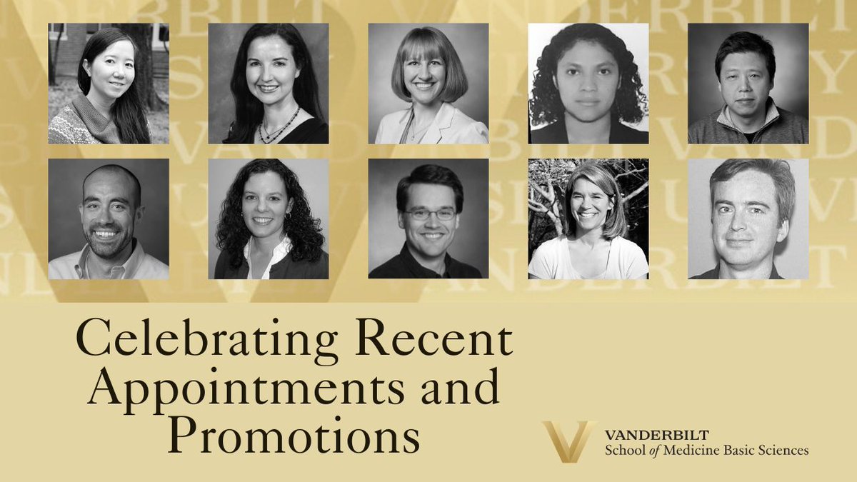 🎉 Join us in extending a heartfelt congratulations to our esteemed faculty members who have recently received promotions or taken on new appointments. Read on about these remarkable people! 👇 medschool.vanderbilt.edu/basic-sciences…