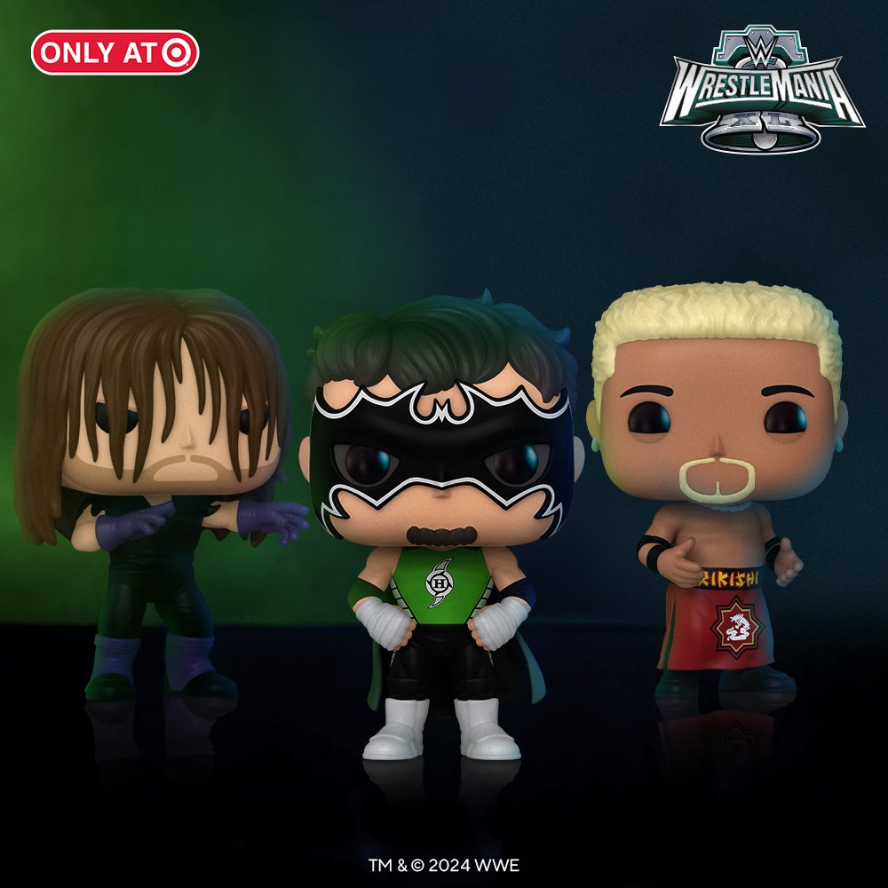 Ding, ding! These WWE Superstars are back for a rematch exclusively at Target. Tag team with your favorite star athletes to bring home a championship title in your collection. bit.ly/3J5cOkC #Funko #FunkoPOP #WWE #WrestleManiaXL