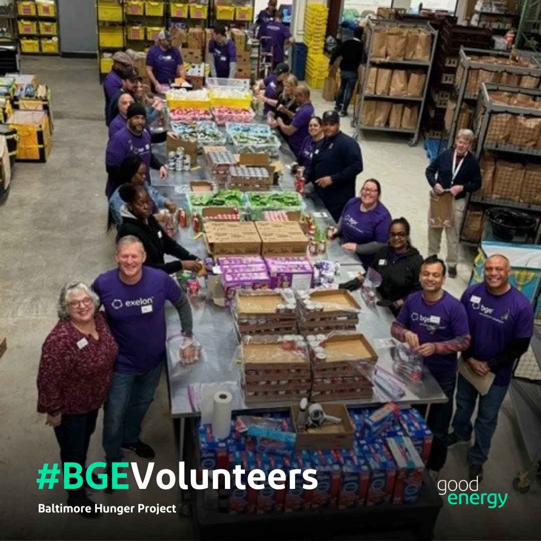 To kick off #NationalVolunteerMonth, we supported the @BaltHungerProj, Reveille Grounds & the @marylandzoo , along with other community organizations. We're proud to give back to local organizations throughout our service area. Thanks for bringing the #GoodEnergy, #BGEVolunteers!