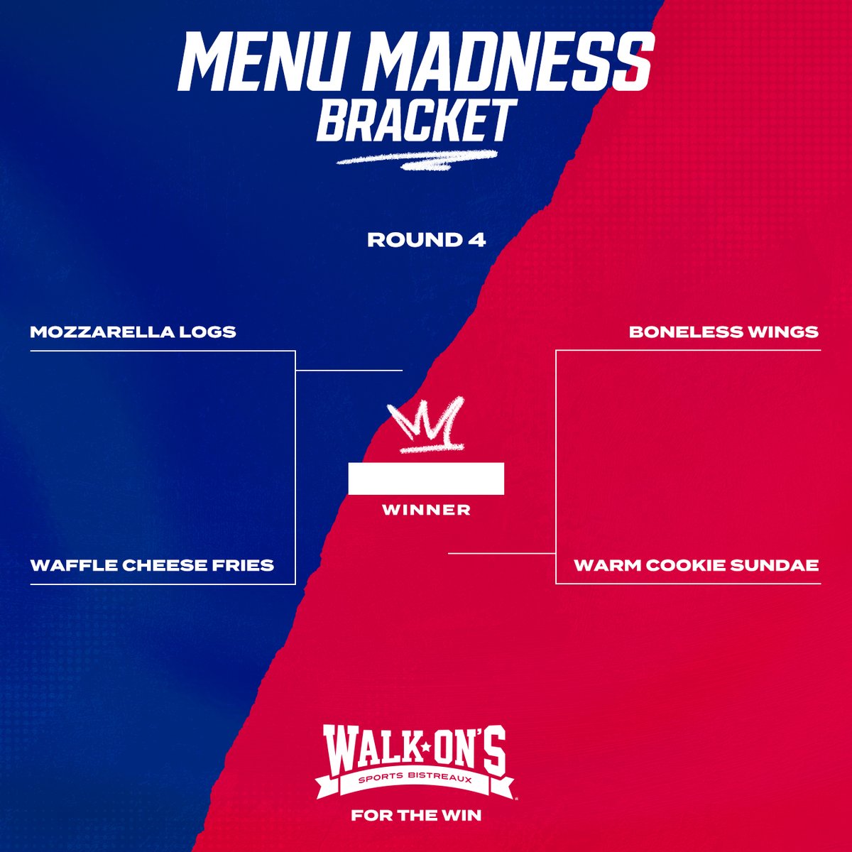 We're down to the last four. 👀 Who will take home the hardware? 🏅 VOTE for your favorite on Instagram Stories @walkons!