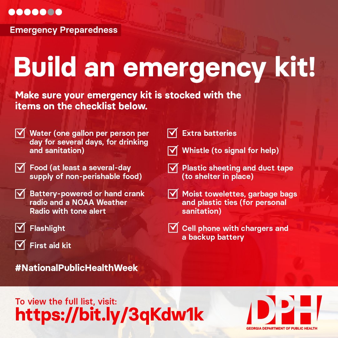 Be ready for anything life throws your way! Create your own emergency kit and ensure you're prepared for any situation. Learn more: bit.ly/3qKdw1k #NPHW