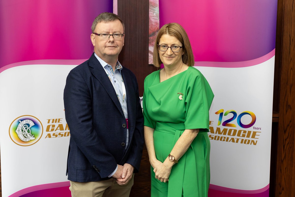 The first male Uachtarán of the Camogie Association, Brian Molloy, was ratified at the Camogie Association annual Congress, which took place this weekend at the Westgrove Hotel in Clane, Co. Kildare. 🙌 camogie.ie/news/first-mal… #OurGameOurPassion #CamogieCongress2024