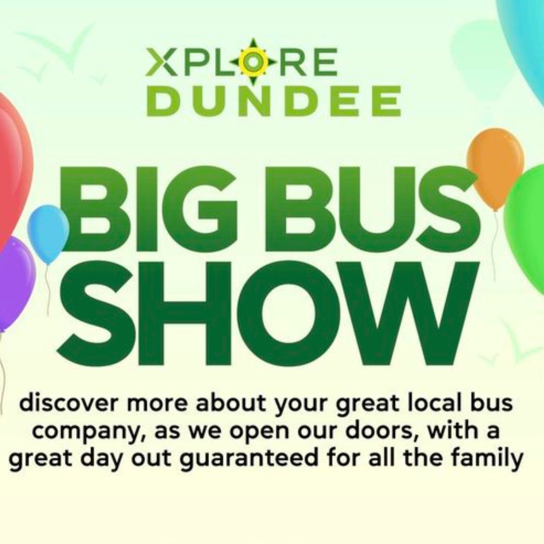 Who's excited for the biggest bus event of the year 🙌 🗓️ 4th May, 11am - 4pm 📍 44-48 East Dock St, Dundee Here's a sneak peek of what to expect: 🎠 Funfair rides 🖌️ Face Painting 🚍 Meet the fleet 📻 Live broadcasting from @tayfm Find out more 👉 ow.ly/5Gma50R99Fh