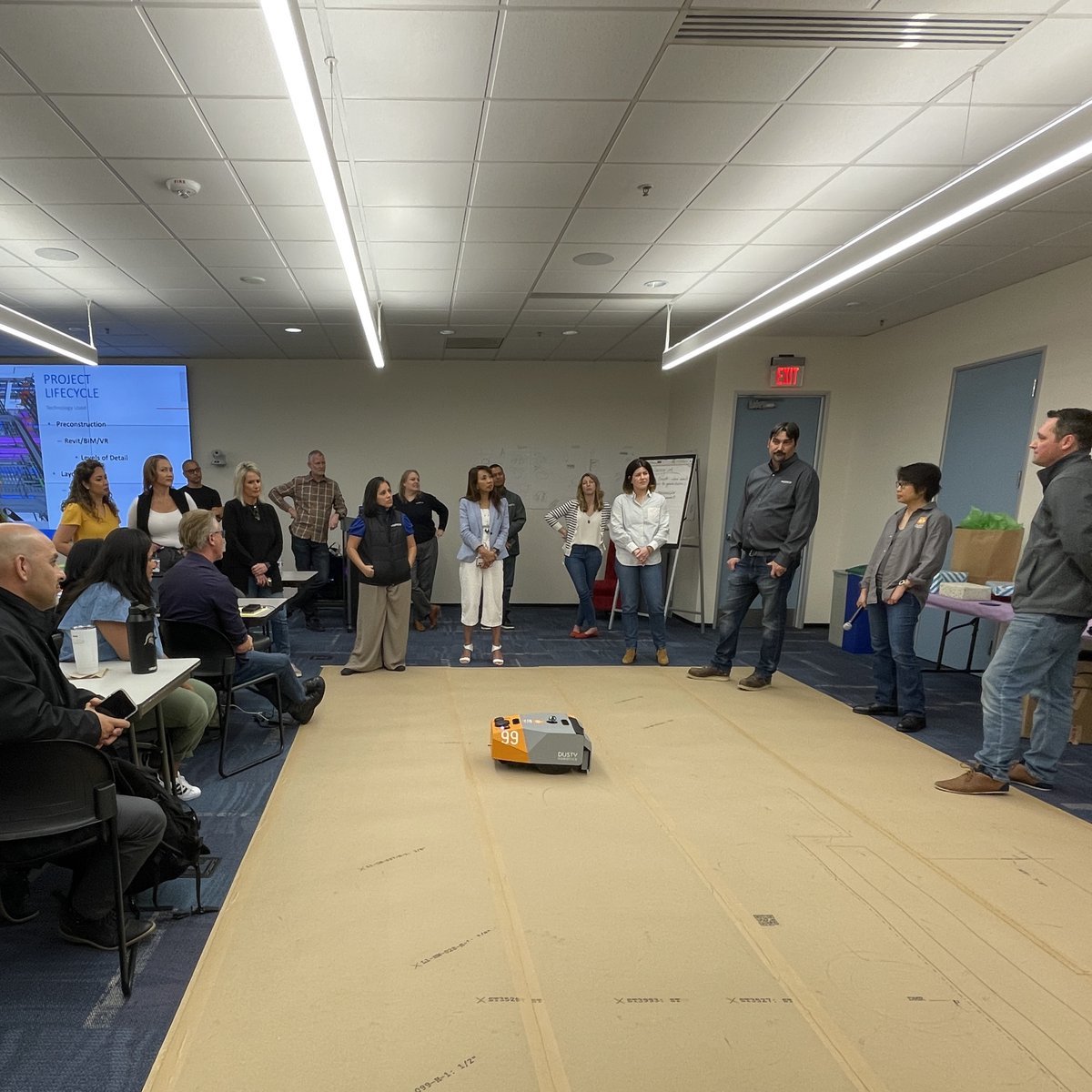 CupertinoElec's tweet image. 🤖 Celebrating #NationalRoboticsWeek! 🎉 Flashback to last year when #DustyRobotics wowed us with a field printing demo. Their innovative technology is transforming electrical construction, making it more efficient and precise.
#CupertinoElectric #CEI #PowerAndPossibilities