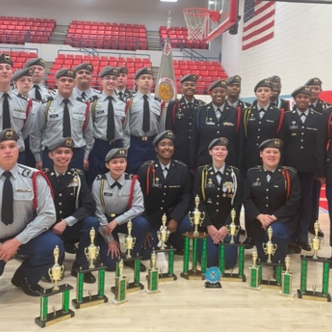 LawtonPS's tweet photo. Congratulations to our MacArthur High School Highlanders!! 💚🎉
The Highlander Battalion is the 3x (2022, 2023, 2024) Oklahoma Army JROTC Drill & Color Guard Teams State Champions!
More pictures to come soon!
#LawtonPS #WeAreLPS #oklaed #GoBigMac https://t.co/hjr7bNFmsG