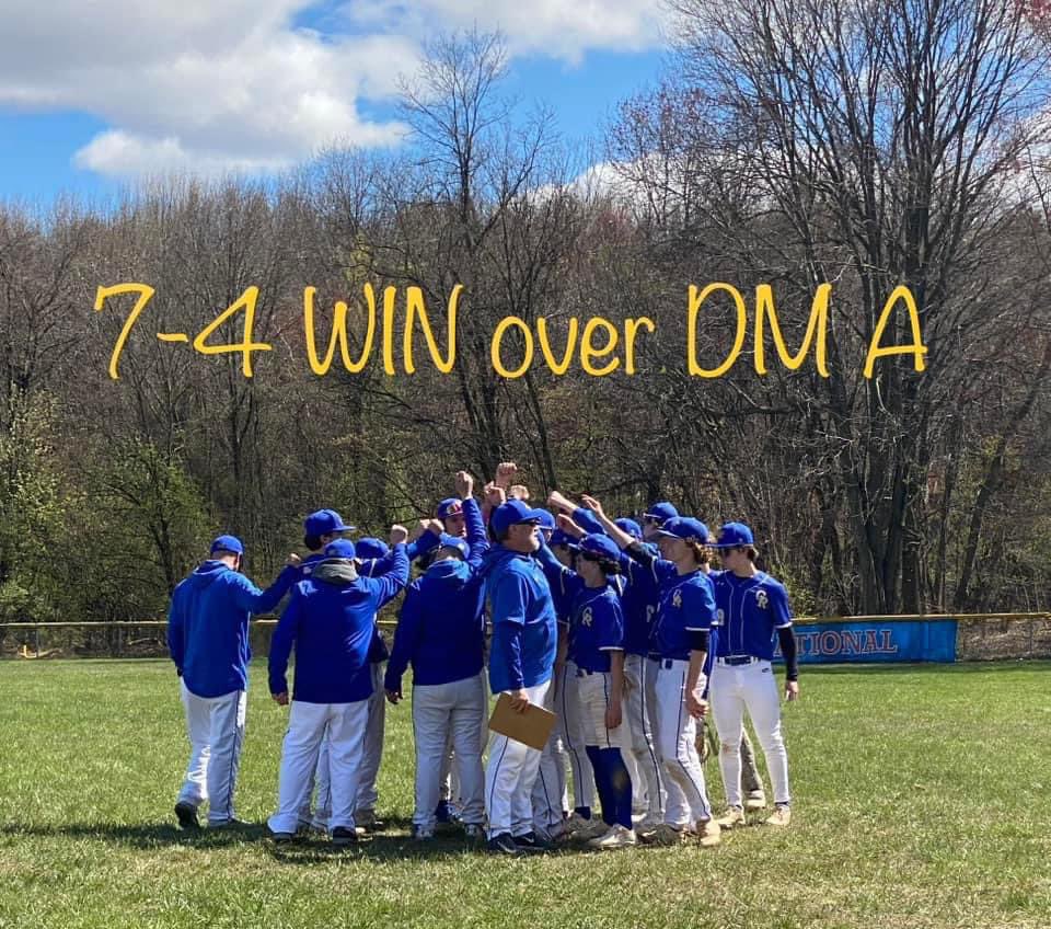 Quick shout out to our JV program! Big 7-4 win vs. a very talented DMA team in extra innings. Congrats!!