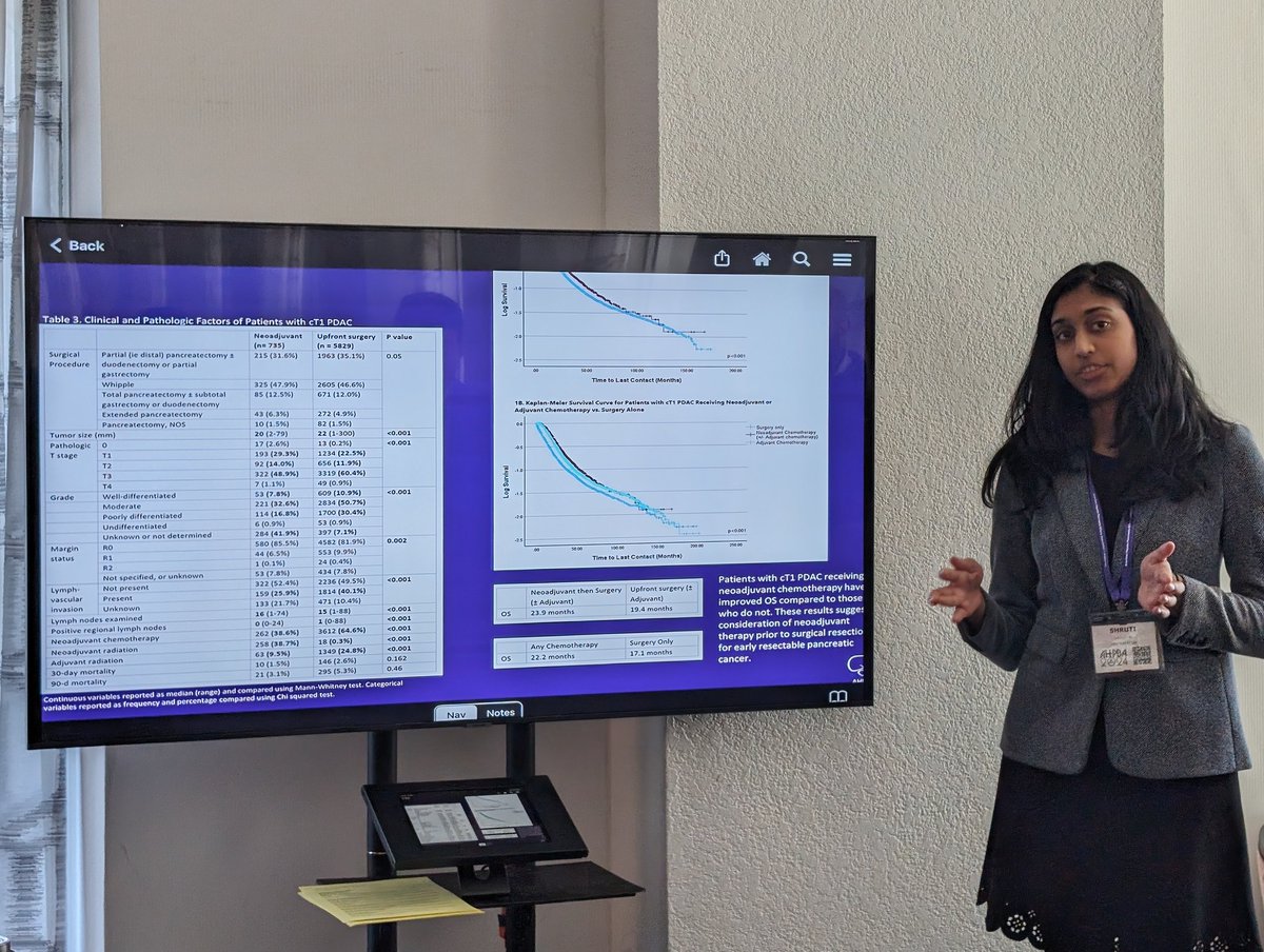 Excellent presentation by our research resident @ShrutiKoti on clinical T1 PDAC! @AHPBA @NorthwellHealth @surgeonweiss @DKDePeralta @sepideh_gholami @Nedamini @SurgOncLI