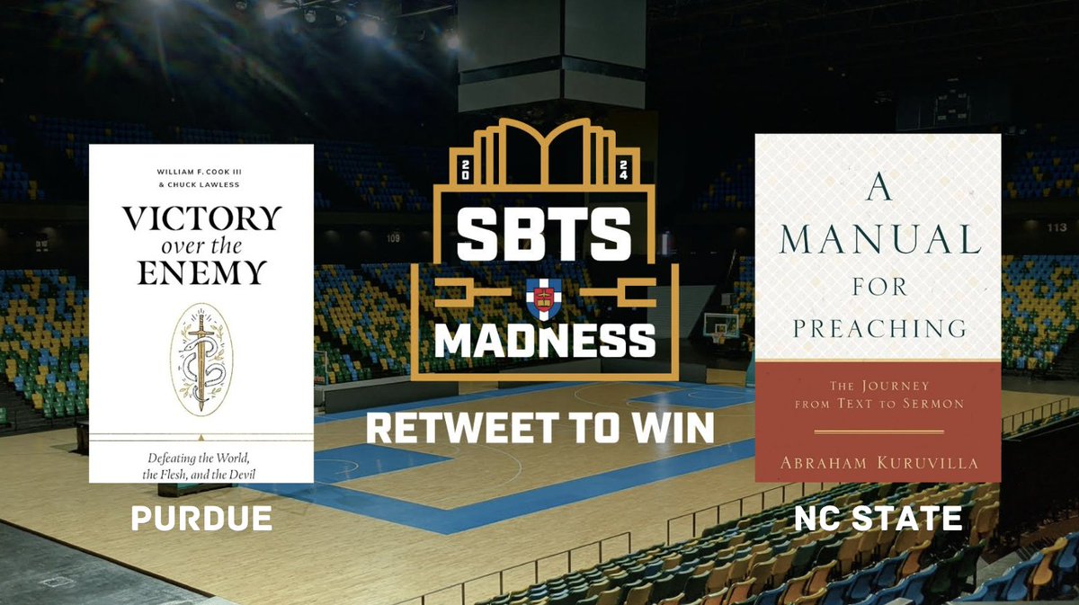 Victory over the Enemy (@BHpub) takes on A Manual for Preaching in one of the last games of the tournament. Don't miss your chance to win. RT to win! #SBTSMadness 🏀📖