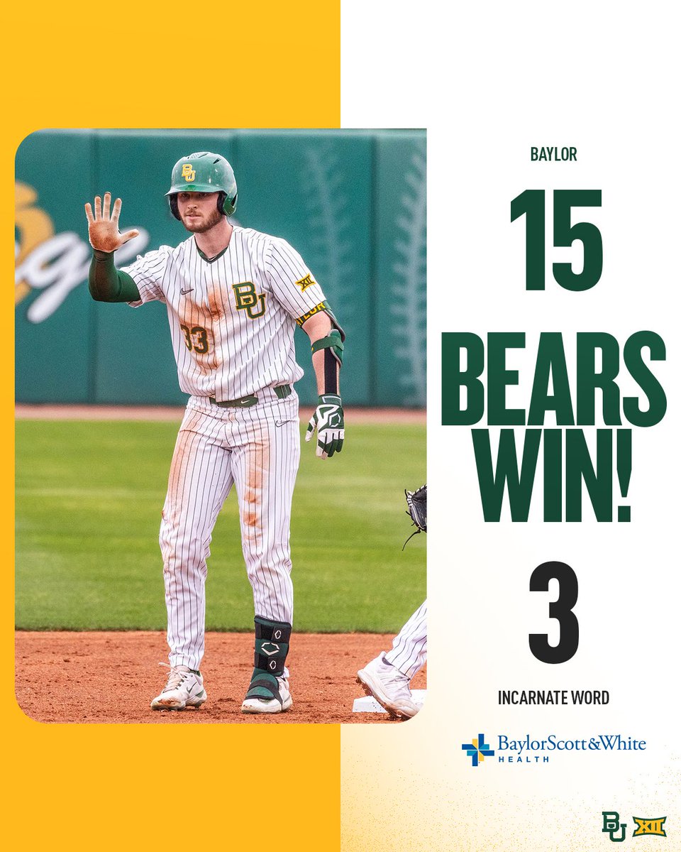 Hey Wesley, how many wins in a row is that? 🤔 #SicEm 🐻⚾️ | #Together