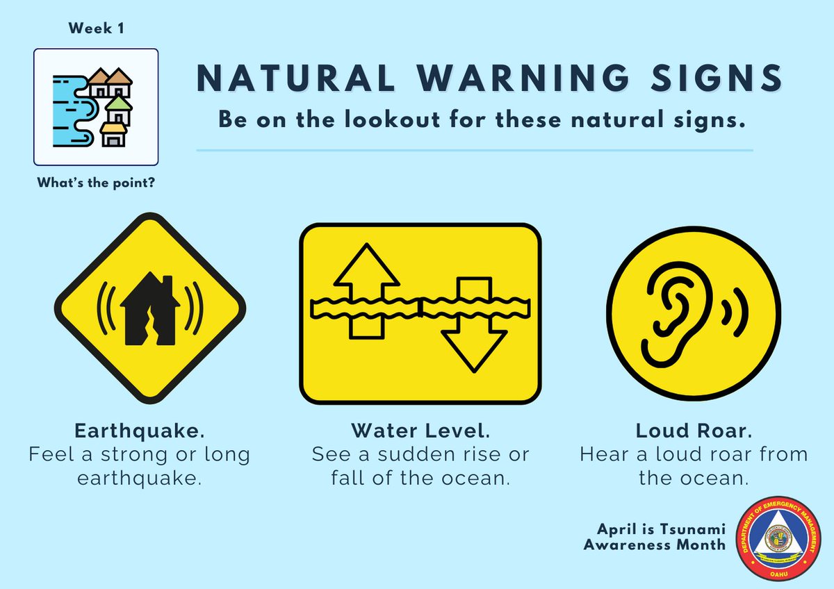 What if you don't get a tsunami alert? Mother nature can give you warning signs if you know what to look for. A tsunami may be coming if you notice any of these signs. Follow along to learn about tsunami evacuation zones next so you can know if you should stay or you should go.