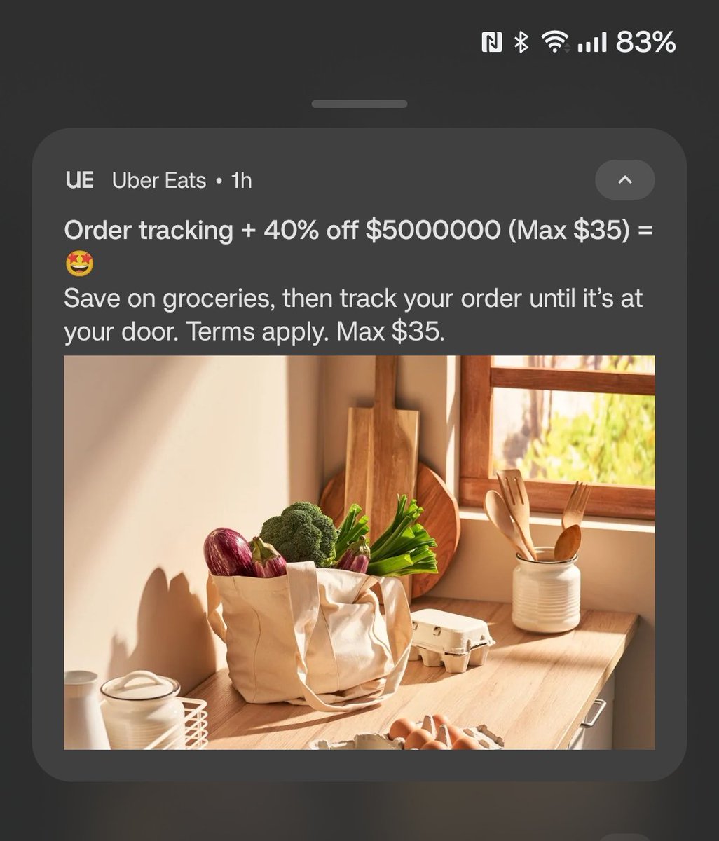 Wow, thanks Uber Eats!!!!