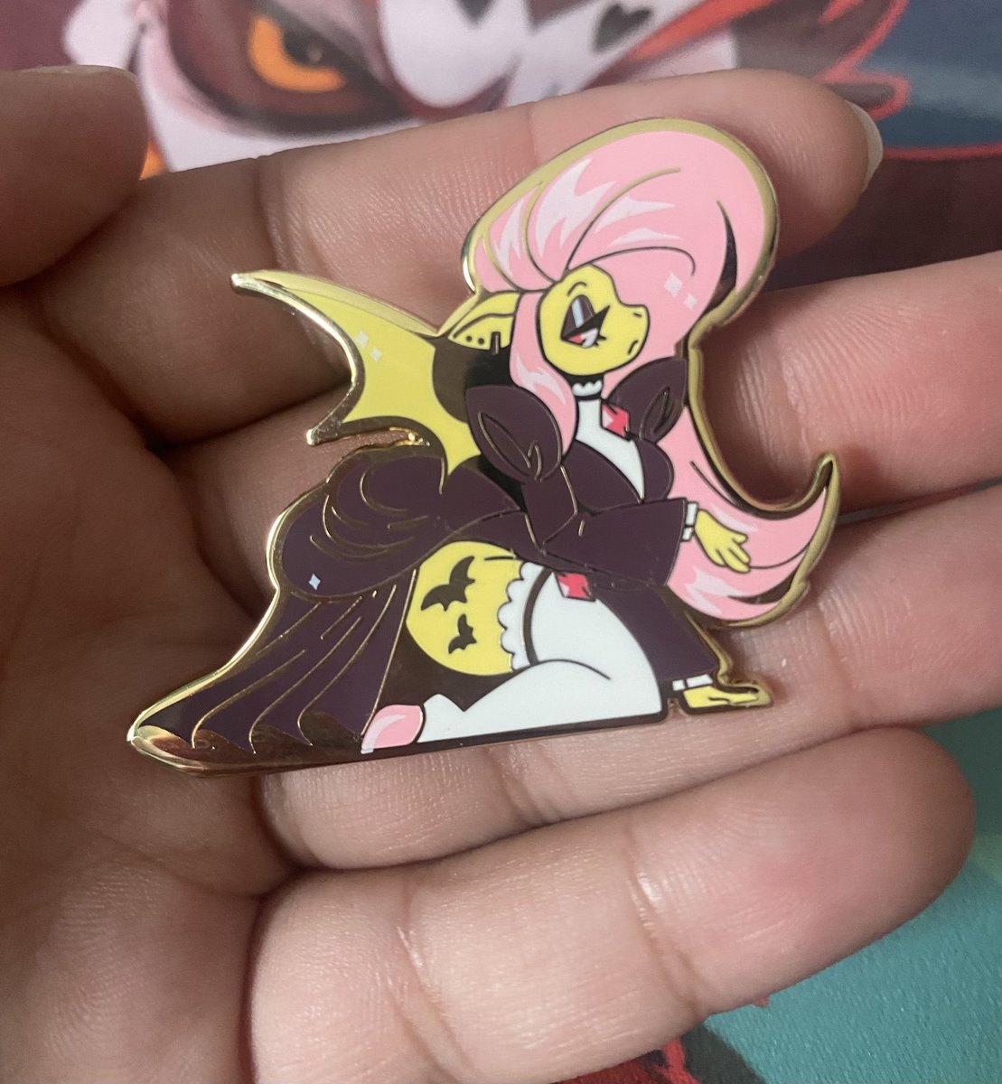 Vampire Fluttershy Pin from @SpookieGhoulie ✨ I can’t get enough of their pins!