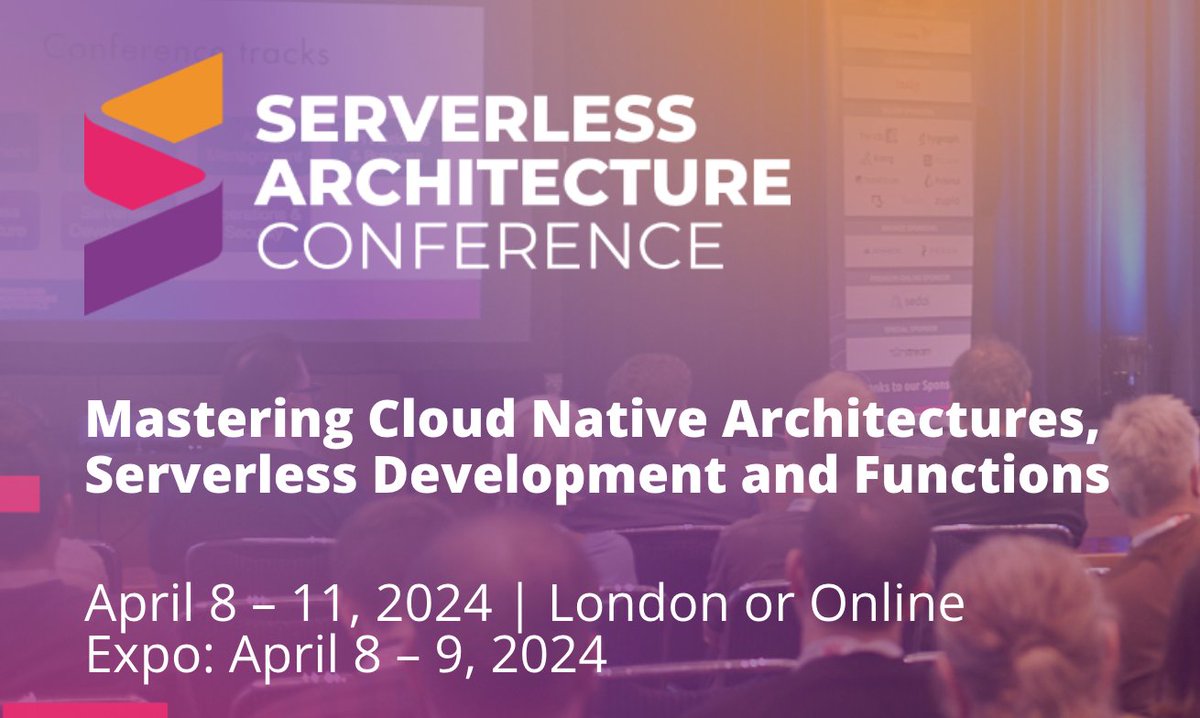 We're so excited to be sponsoring the Serverless Architecture Conference April 8th - 9th 🎉 Ryan Jones, Mason Toberny, Samuel Lock, and Vincenzo Marcella will be there in person, so stop by to say hello! And if you're in London, let us know your favorite place to grab a pint 🍻