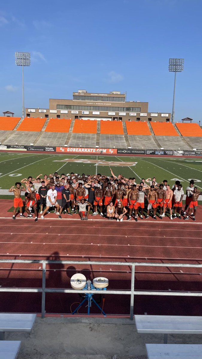 Happy National Student-Athlete Day to all of my favorite knuckleheads!! Continue to flourish and grow into young men. All the love from Ms. D🧡🫶🏻 #NationalStudentAthleteDay @BearkatsFB