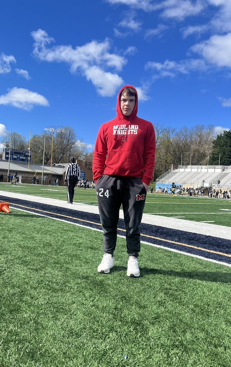 Thank you to <a href="/SURamsFootball/">Shepherd Football</a> for having me over for junior day.  It was fun watching a championship level team do work.  <a href="/CABELLFOOTBALL/">MIDLAND FOOTBALL</a> <a href="/CoachLukeWright/">Luke Wright</a>  <a href="/CoachAshCMHS/">John Ashworth</a> <a href="/coachsalmons1/">Luke Salmons</a>