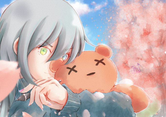 大好きな絵描き&歌い手さん̊̈̆̈そら(@ 3591_aros )のそらくまちゃんを描かせていただきましたいつもありがとうね #イラスト   #illust   #illustration 