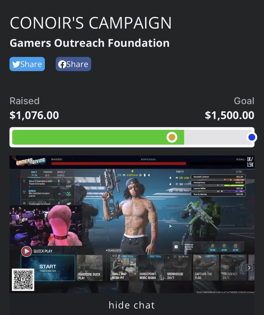 WE REACHED OUR INITIAL GOAL IN 2 HOURS ☝🏻😭 TY ILY LET’S GOOO #GFG2024