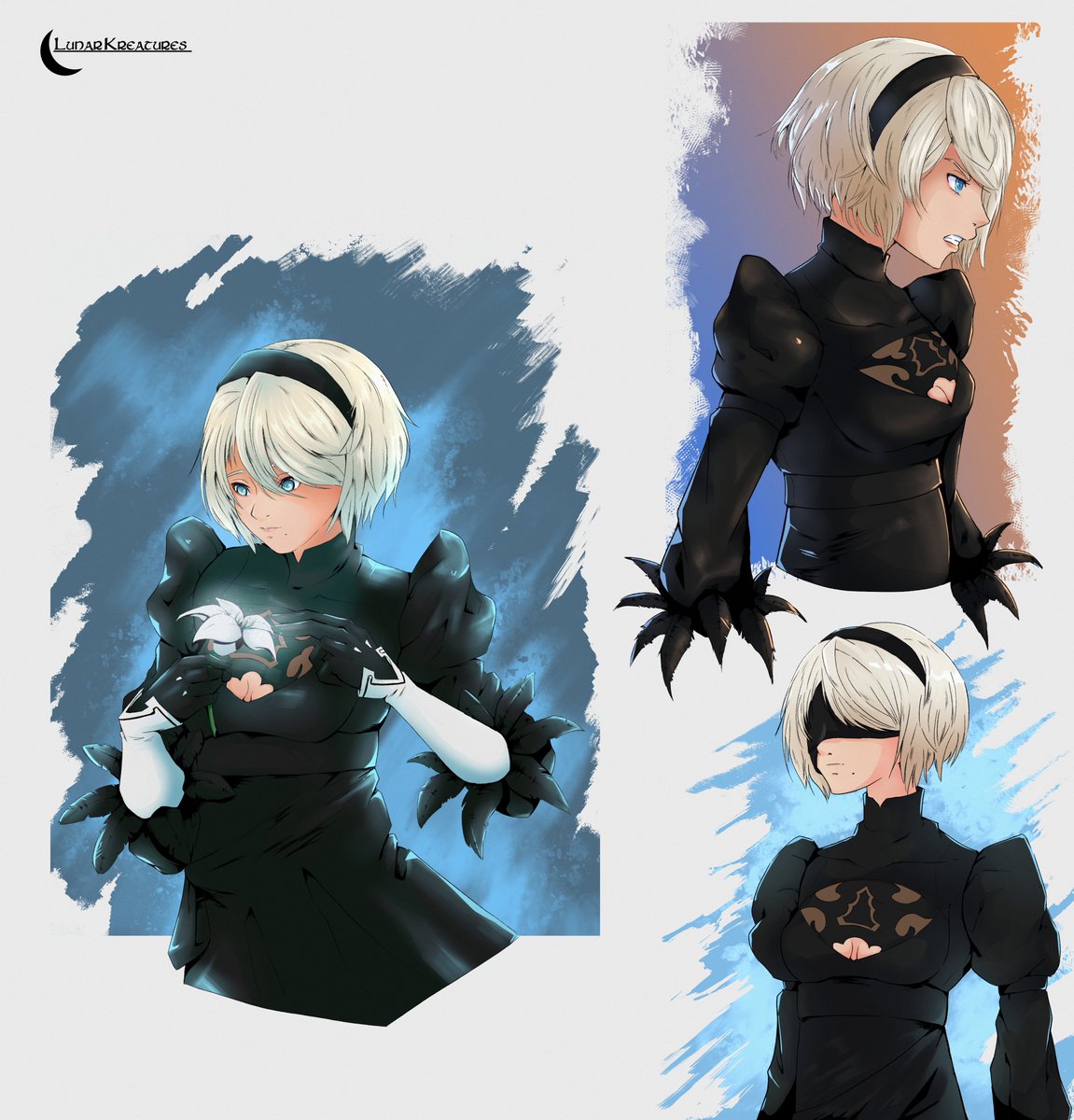 this took way longer than i expected, but its done. definitely will need to do more drawings to get more comfortable with drawing both 2B and 9S, but hopefully it wont take as long as these lol. #2B #NieRAutomata #NieR #ニーアオートマタ