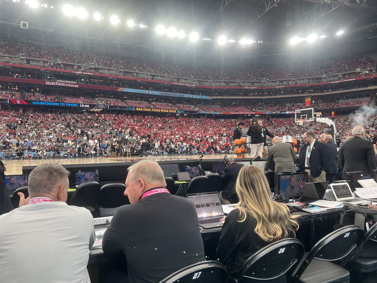 As a former member of both the ⁦@NCAA⁩ Board of Governors and the D1 Board of Directors, I’m pleased to be in attendance at the Final Four. Paving the way for the National Treasure to receive this trophy in the future. Dreams do come true!!! By the way, let’s go Huskies!!!