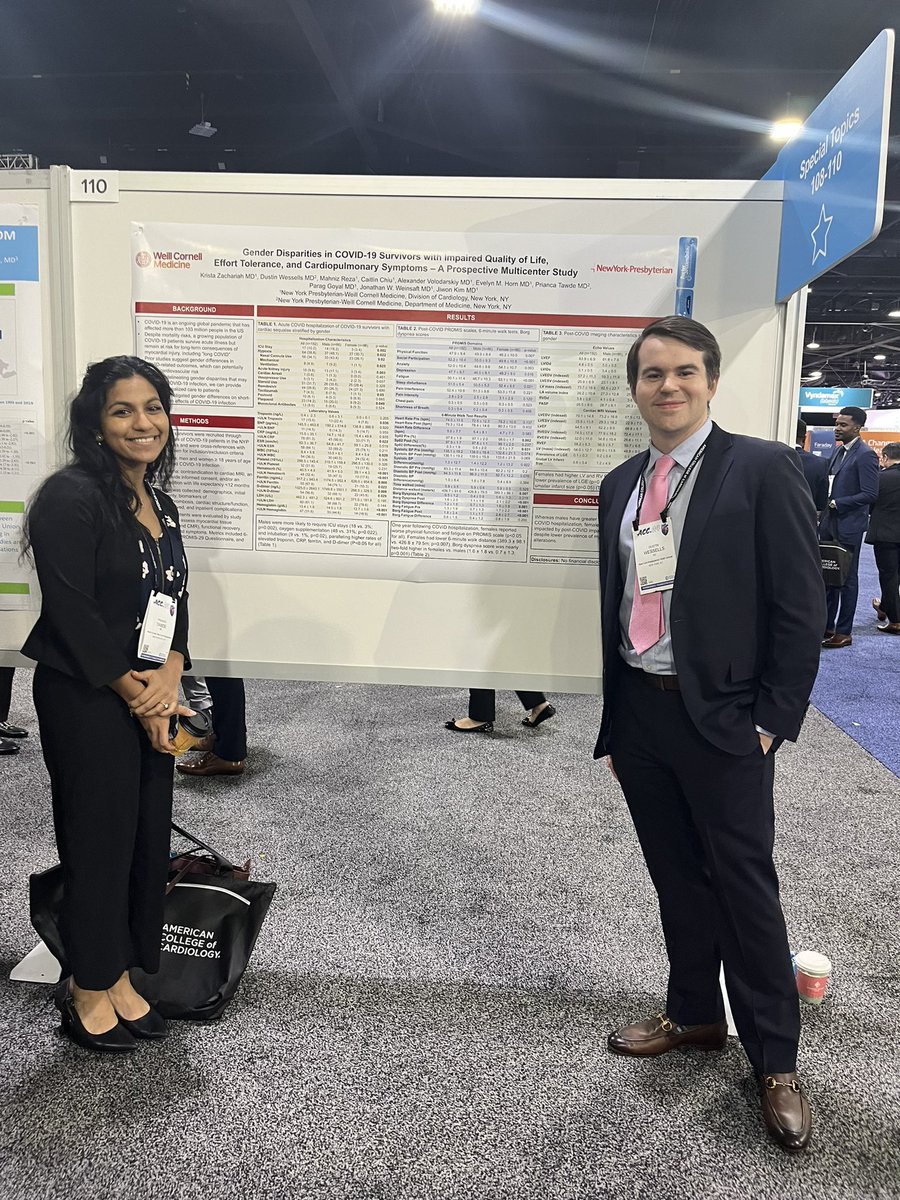 Great work led by Cornell fellow @KristaZacharias and residents Dustin Wessells and Prianca Twade. Lucky to get to work with this outstanding group! @ParagGoyalMD @WCMCardsFellows #ACC2024