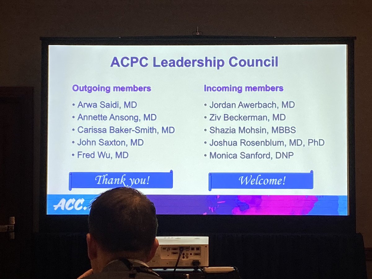 Congratulations to incoming #ACCACPC Leadership Council members, @JAwerbach @DrShaziaMohsin @CTSurgJMR @ACNPChica and Dr. Ziv Beckerman! #ACC24