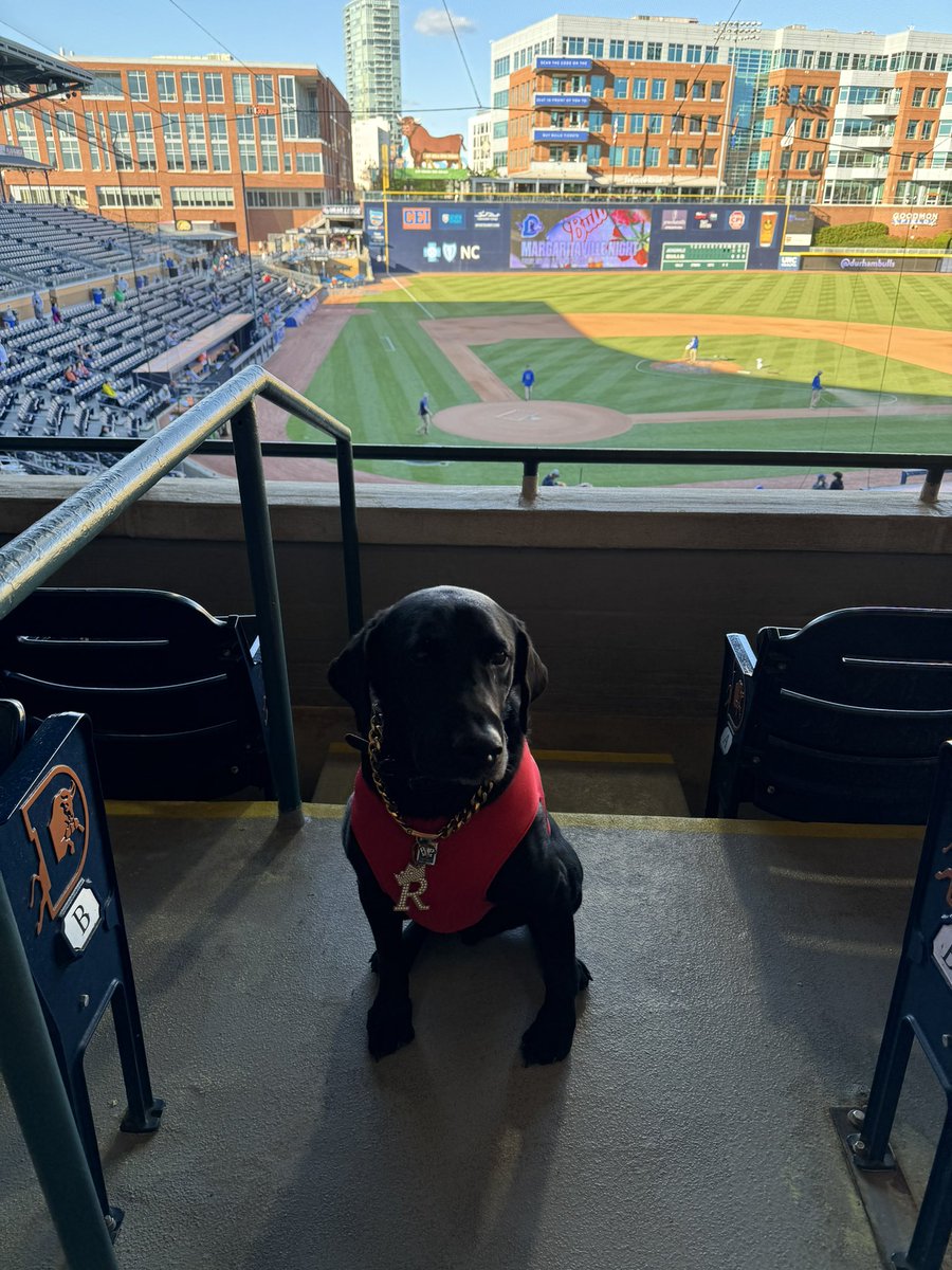 It’s almost game time for @DurhamBulls but I’ll be wearing my NC State Red in support of my @PackMensBball today!!@NCAA @NCAABasketballo #letsgo #doublewins!