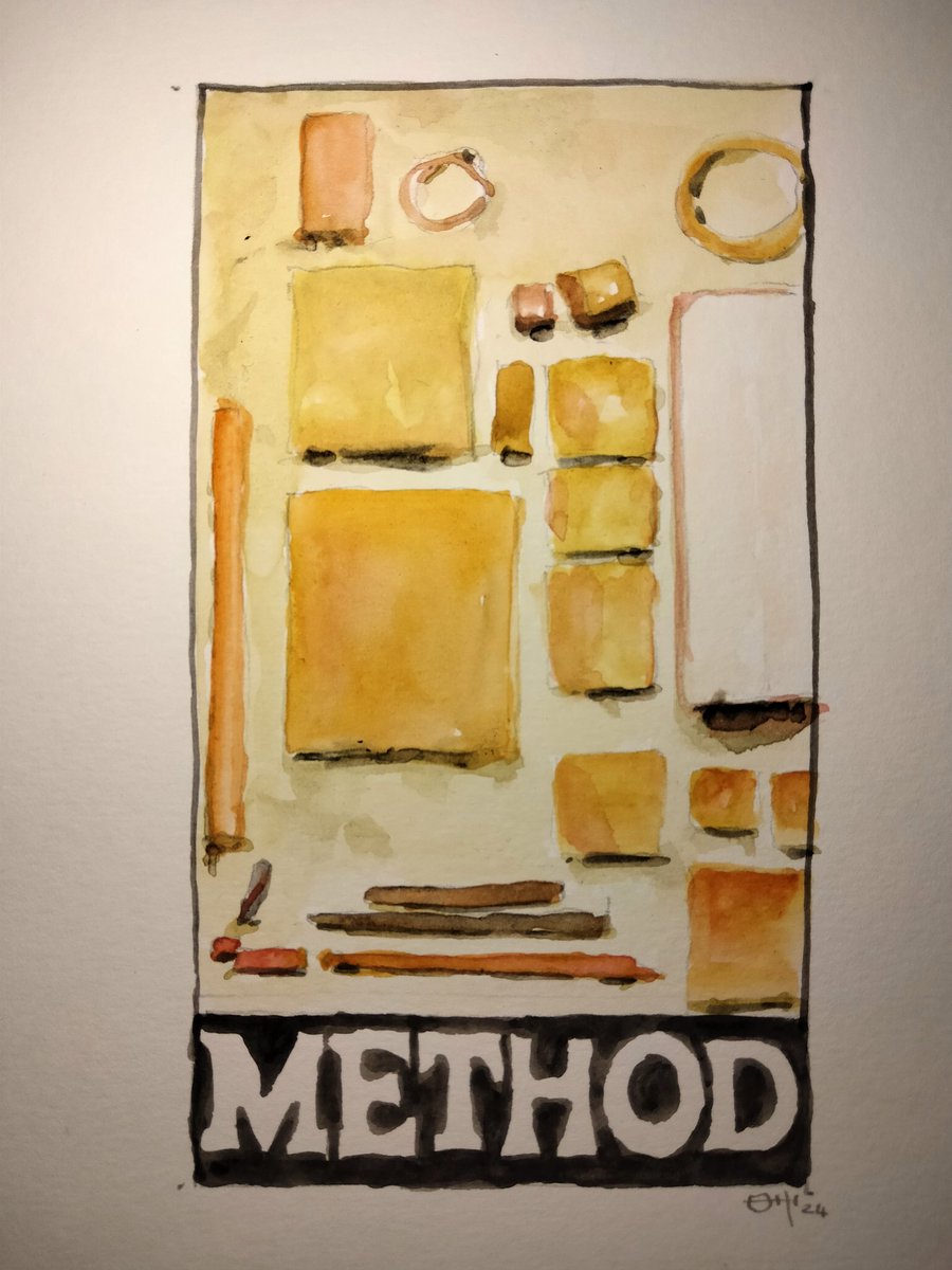 Method

#thedailysketch #watercolour and #inkdrawing inspired by an image search for the word #method 
#originalartwork #thefates #artforsale ebay.co.uk/itm/3260805726…