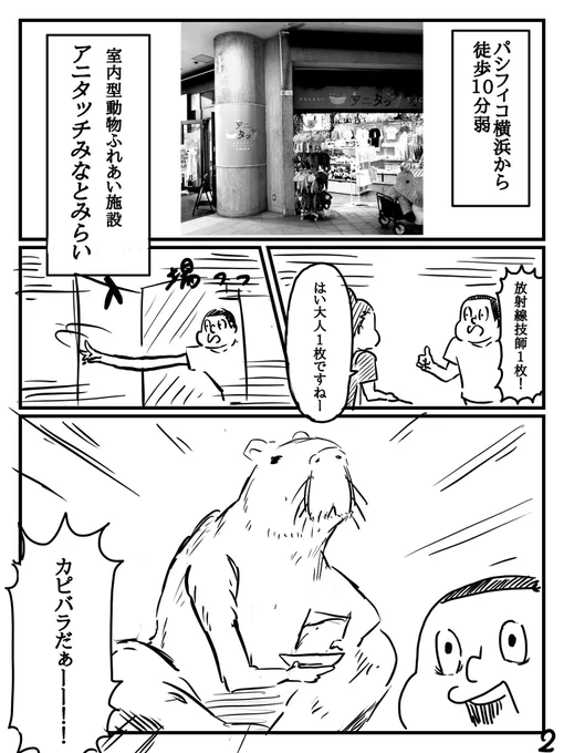 横浜でカピバラを触りたくなった時に読む漫画(2/2) 