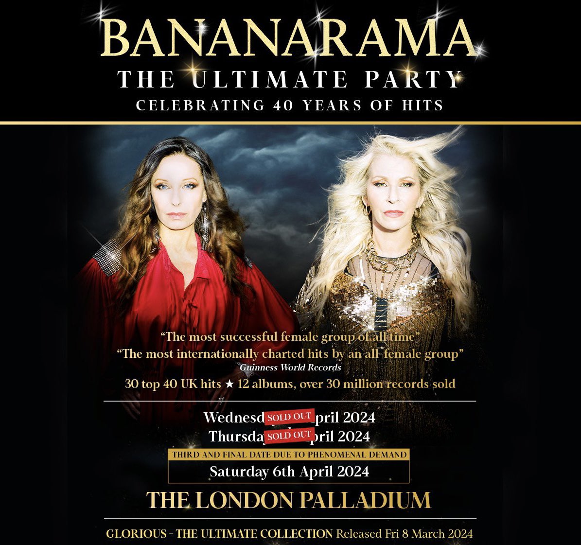 Timsy99's tweet photo. What a great show tonight #80s pop heaven thanks to @bananarama_official @saradallinofficial @kerenwoodwardofficial @thelondonpalladium #40yearsofHits https://t.co/f95tiAviPl