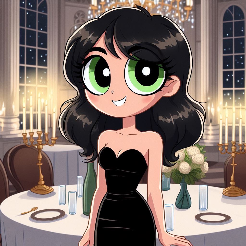 Buttercup is looking forward to have dinner with you. #BingImageCreater #ppg #powerpuffgirls #buttercup #cutiesaturday