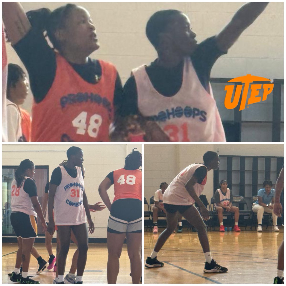 ⁦@UTEPWBB⁩ ⁦@JaneAsinde⁩ had great showing today at the pro 🏀combine. 🧡💙🤙