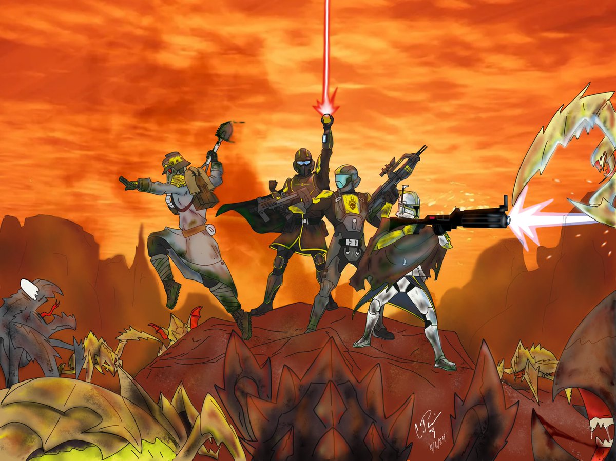 PerisArts's tweet image. Hellmire Adventure

#HELLDIVER2 
#Halo 
#Starwars 
#warhammer40k