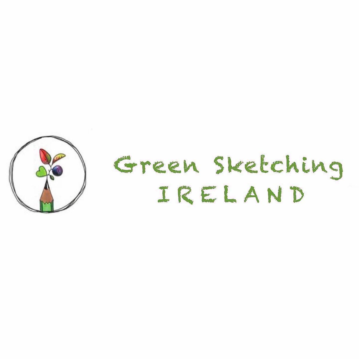 Green Sketching indoors during #StormKathleen. Even I wasn’t venturing outside with my sketchbook in that wind + rain! Join me on Saturday 13th April @cecas_ie Myross Wood House, Leap, West Cork, for my next workshop. Scan the QR code for tickets. Only a few left, so buy now. 💚