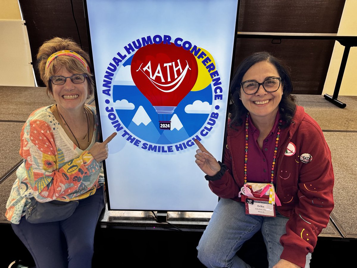 Gal22Sunshine's tweet photo. #HumorRockstars @AATH_Assoc @TheHumorAcademy @healingHBands #CHPs #Florida #Spain #NewYork #LaughterYoga #4EverFriends #DenverCO #AATH2024 https://t.co/oVdYxHpuCN