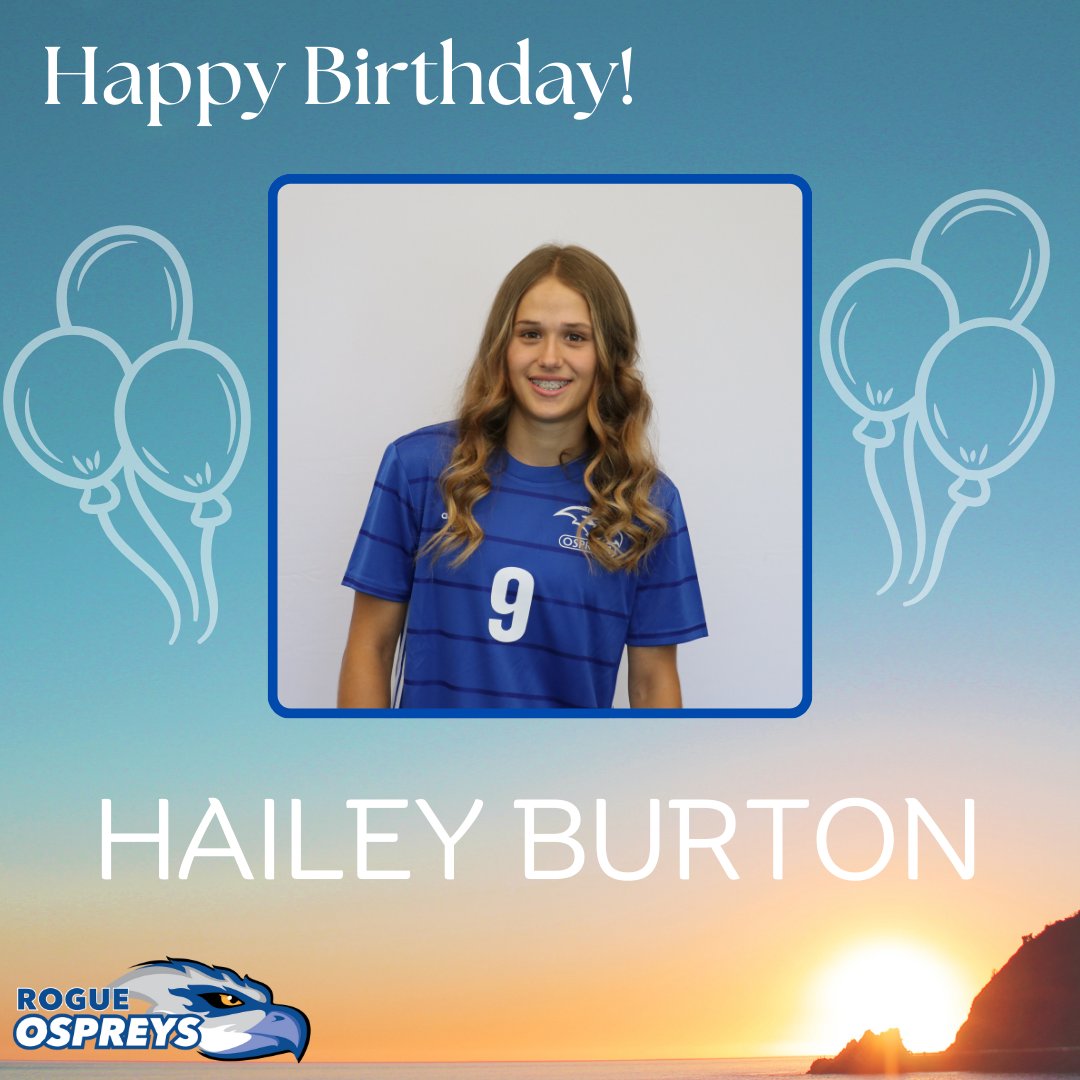 RogueOspreys's tweet photo. Happy Birthday to Hailey Burton! 

Hailey joined our WS program this last Fall contributing significant minutes all year while being voted the most improved player. Looking forward to seeing how much she continues to grow as we prepare for Fall 2024. 

HBD Hailey!

#WeAreOspreys https://t.co/Mafe3xcQWb
