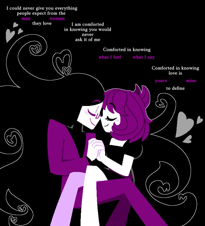 arcadekitt3n's tweet photo. I wanted to draw some Mary+Reggie before ace day is over 🖤🩶🤍💜
#mareggie #cemeterymary #blackouthospital #ace4ace https://t.co/TLjBY0ZQAT