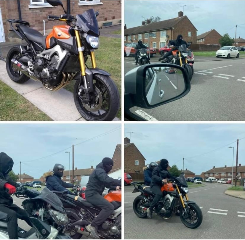 ❌Yamaha MT 09 Bike Orange ❌#Stolen from Stifford Clays today ❌Vehicle Registration Number: FV14 GUF ❌Awaiting Crime Reference Number: