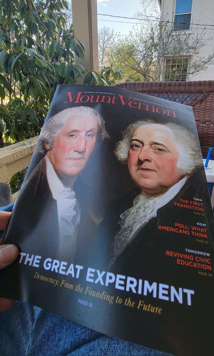 Received in the mail today. Congrats to @MountVernon and @DouglasBradburn on an outstanding Spring 2024 issue of Mount Vernon Magazine. Also includes an excellent piece contributed by @lmchervinsky.