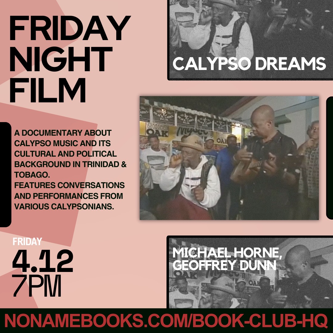 Next Friday, join us for a screening of Calypso. 🧡🇹🇹 RSVP: app.acuityscheduling.com/schedule.php?o…