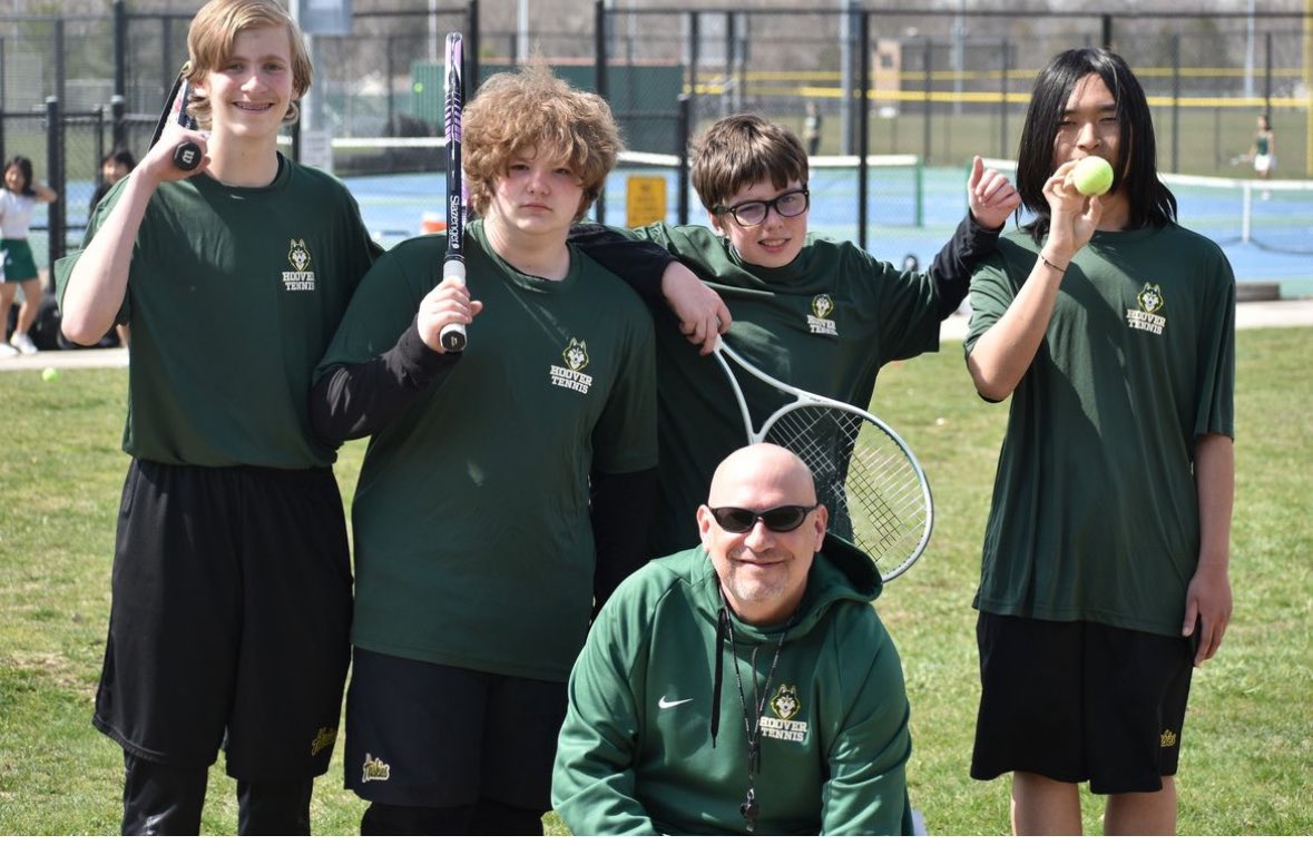 DM Hoover Boys’ Tennis team 1 lost yesterday to North 10. I'm so proud of these young men for battle hard and getting better each match. #TrustTheProcessHuskies