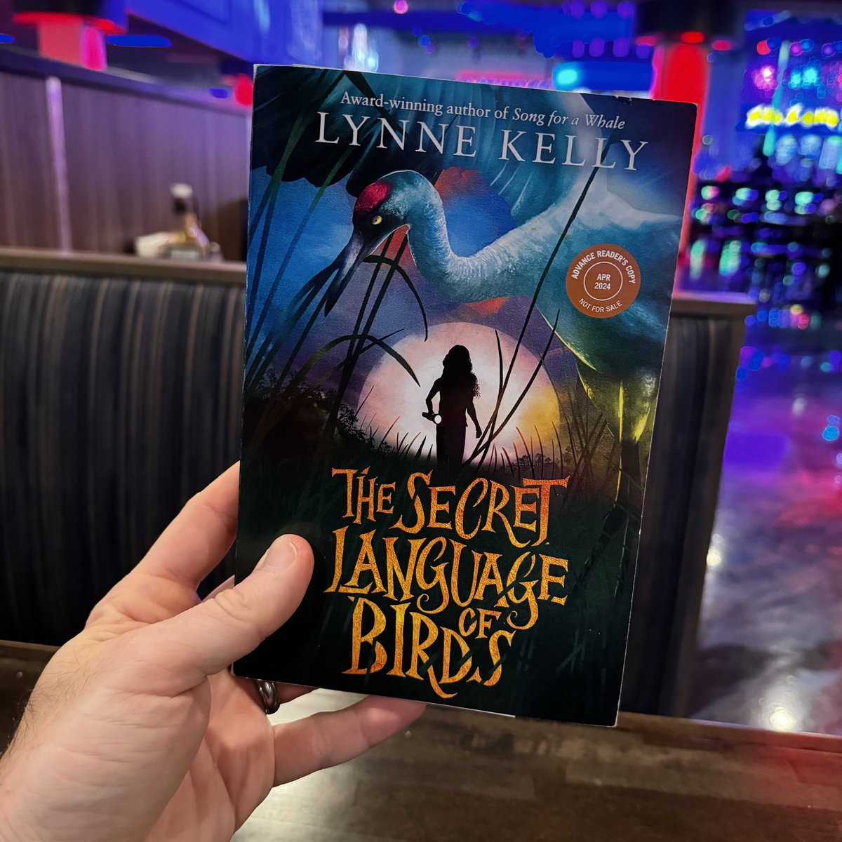 Just finished Lynne Kelly’s new middle grade novel THE SECRET LANGUAGE OF BIRDS. Loved this companion to Lynne’s SONG FOR A WHALE. Readers are going to love getting to know Nina, and hanging out with the Oddballs is a hoot! Book drops 4/9. Be sure to pick up a copy!