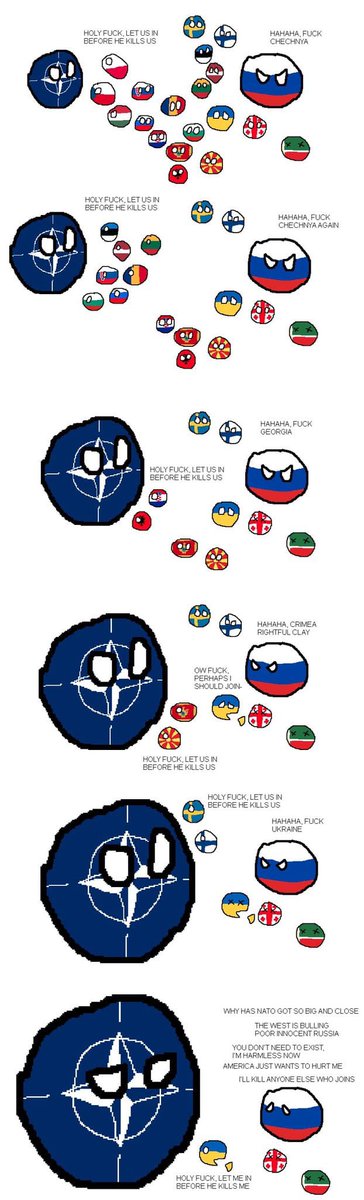 L’espansione della #Nato spiegata facile ai #figlidiPutin.