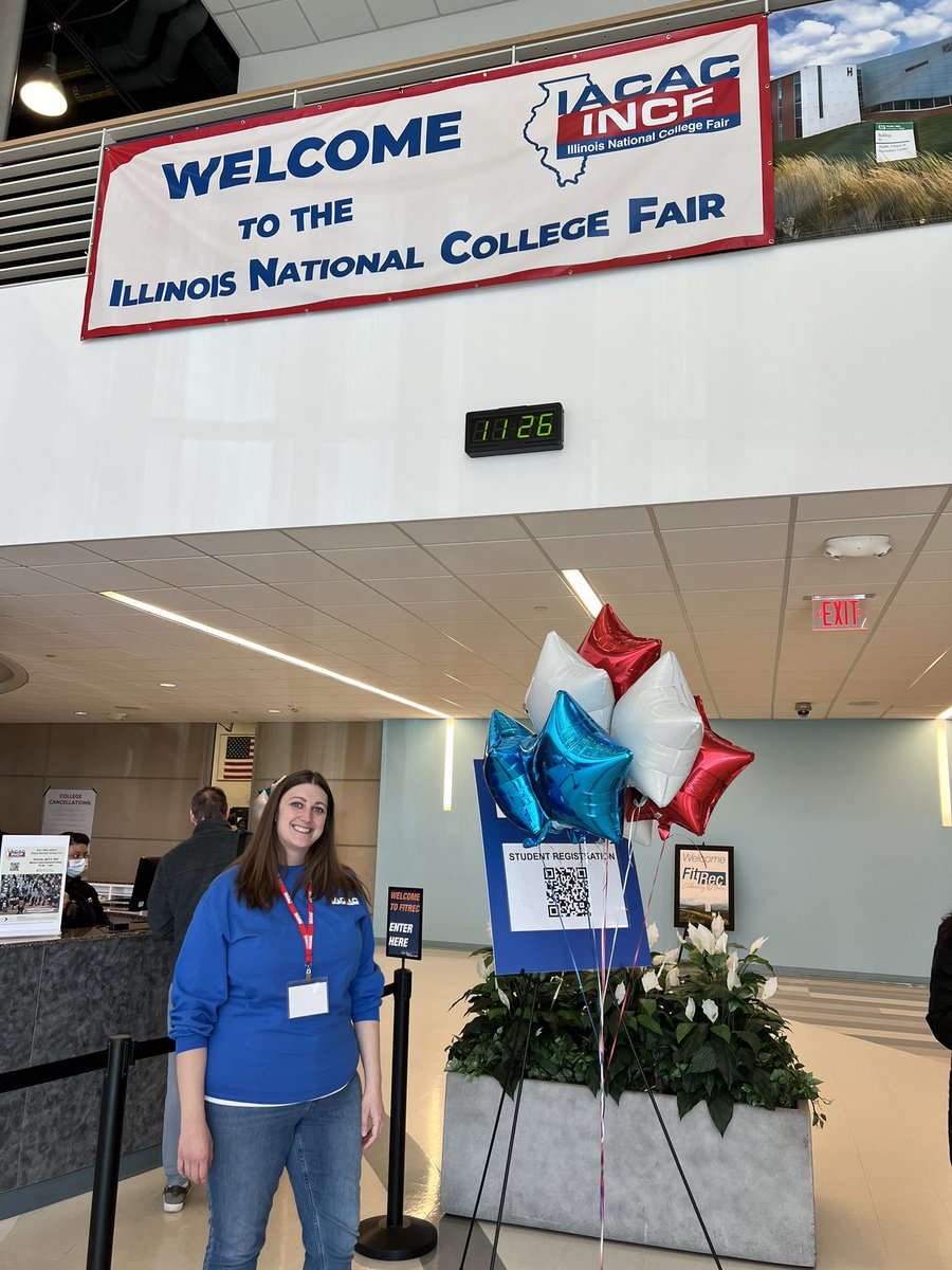Representing <a href="/NCHSOFFICIAL/">Naperville Central</a> at the first annual Illinois National College Fair! What a great turnout!! #iacac #collegefair