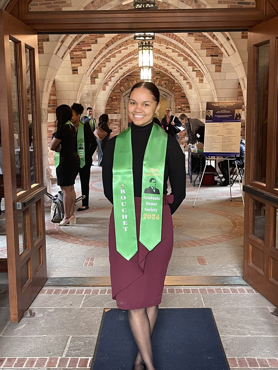 Edward Alexander Bouchet was the first self-identified African American to earn a doctorate from an American university and earned his PhD in Physics at Yale University in 1876.

Today, I am humbled to be inducted into The Yale Bouchet Graduate Honor Society, Class of 2024.