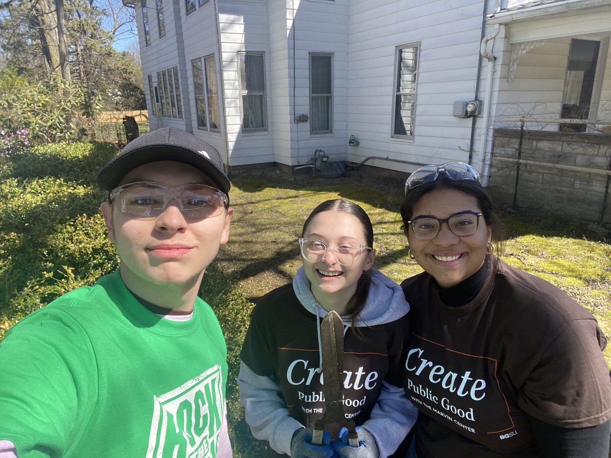 The College Democrats were happy to get into the community today and volunteer with BG SONG for their Rock The Block event!