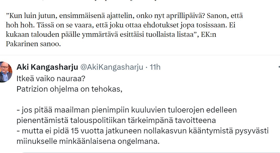 #Argumentaatio Oikean laidan talousosaajat osallistuvat päivän #Talouspolitiikka-keskusteluun vahvoilla #AdHominem- ja #Olkiukot-argumenteilla... 
#Asialinja 😮