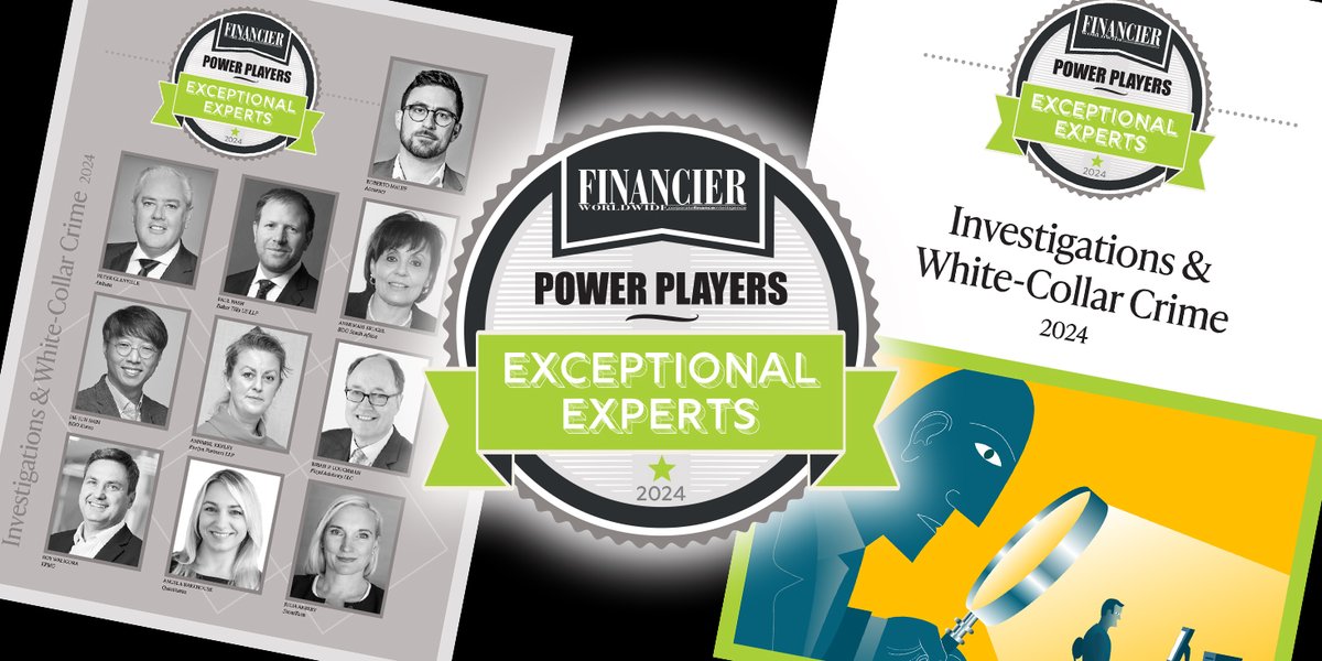 In our report “POWER PLAYERS: Investigations & White-Collar Crime 2024 - Exceptional Experts”, we ask 10 professionals to reflect on their careers and share their thoughts on the market. You can find the report here: tinyurl.com/4d3xrhsr 

#WHITECOLLARCRIME #WCCEXPERTS