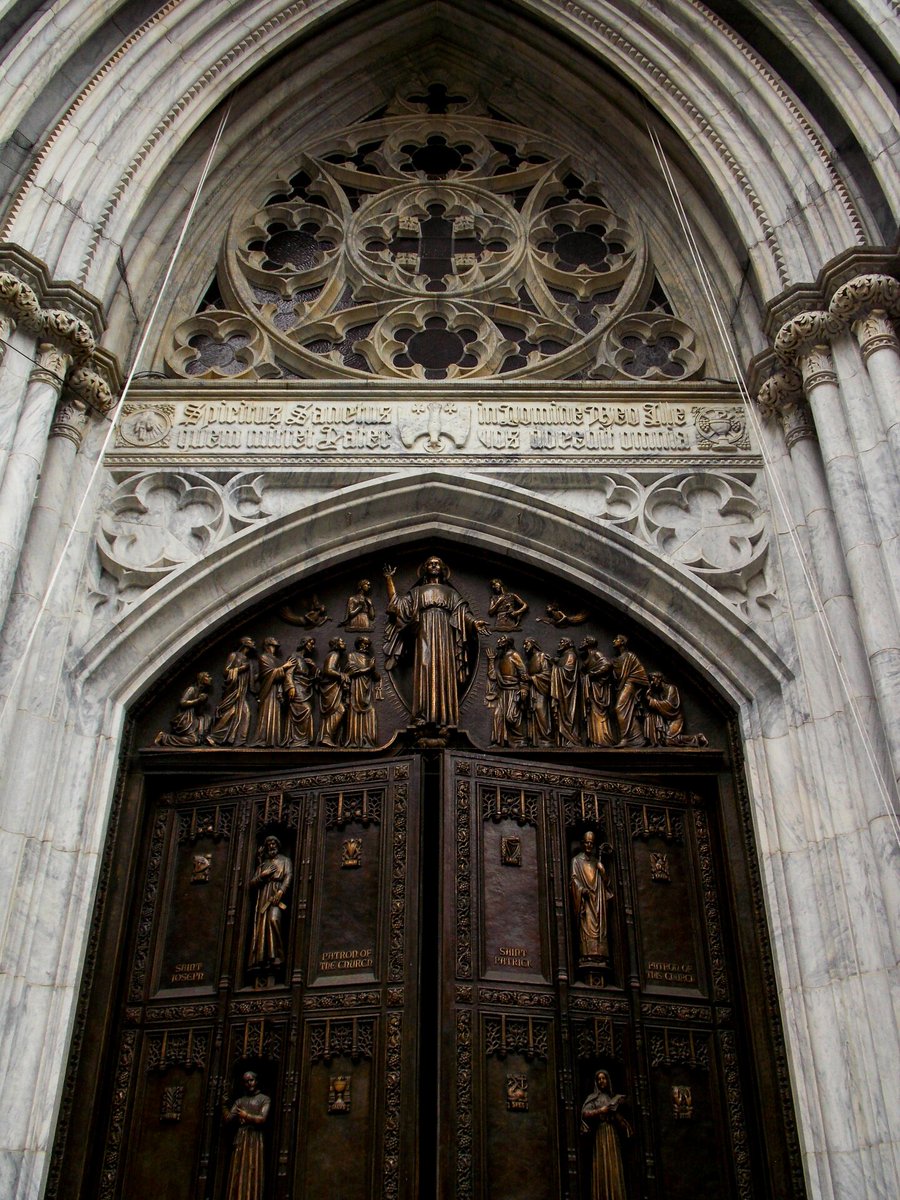 The architects of St Patrick's Cathedral in New York understood that details matter.... even on the door.