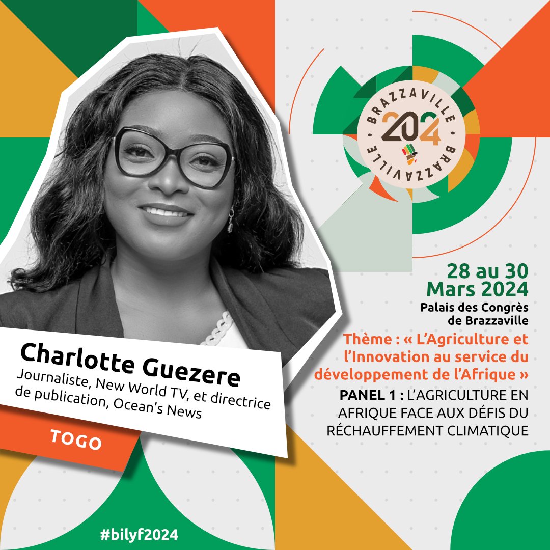 GuezereMedewe's tweet photo. Depuis 2ans, le #BILYF, réuni à #Brazzaville, la jeunesse élite d'Afrique francophone et de sa diaspora, pour discuter des questions de développement, et des enjeux sociopolitiques et économiques de l'heure.
Cette année, l'accent a été mise sur l'agriculture et l'innovation. https://t.co/CJd6cWJnA4